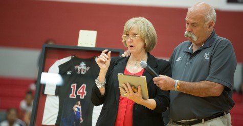 Varsity Volleyball Retires Jersey of Former Player, Sawyer Camillo