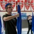 Reid Sullivan leads Color Guard through practice, Jan. 21st, 2015 (Erin Eubanks / The Talon News)
