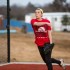 Callye Leenhouts pitches on the new turf at softball practice. (Caleb Miles / The Talon News)