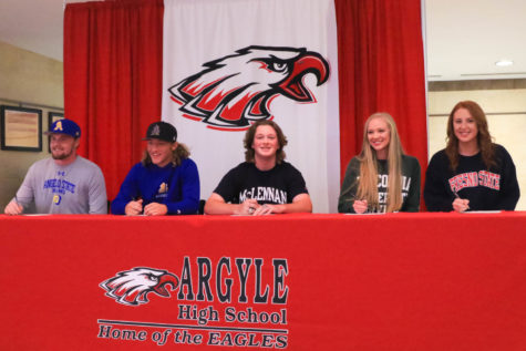 Five Athletes Sign Letters of Intent