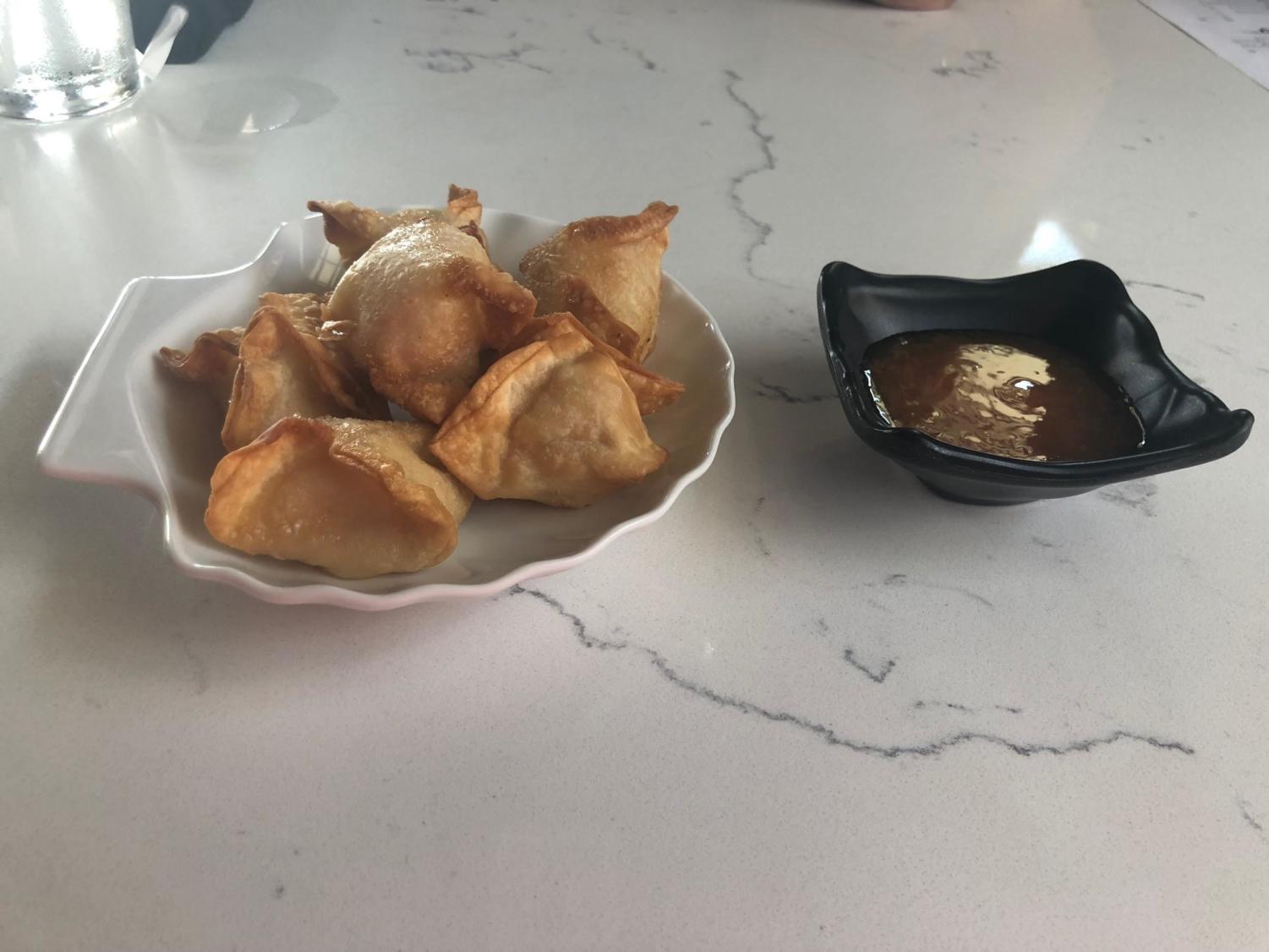 Sushi Tobi offers a wide variety of dishes, including crab puffs.