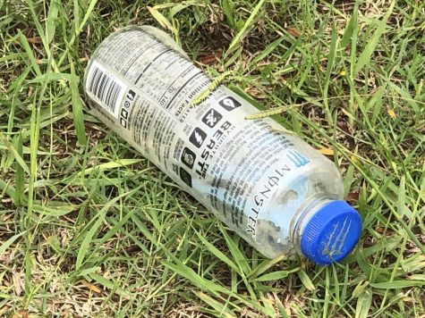 Litter has become a big issue at the high school (Stacy Short/The Talon News)