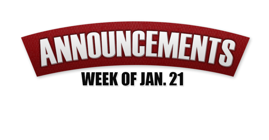 Announcements+Week+of+Jan+21%2C+2013