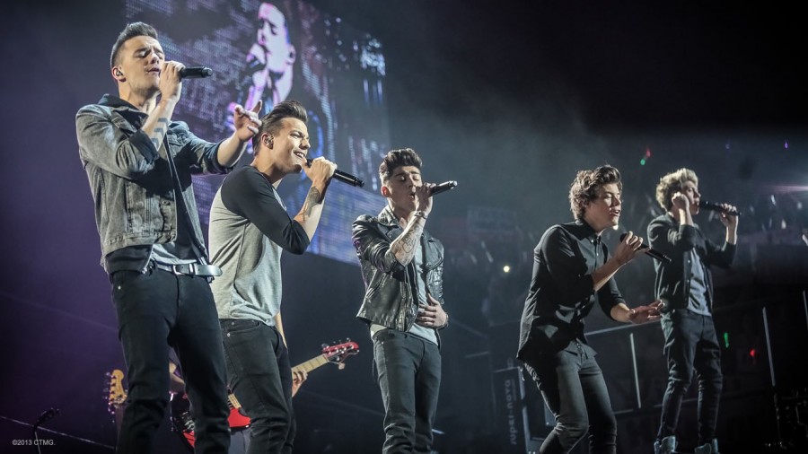 The band One Direction performs during the movie.
Photo courtesy of IMBD
