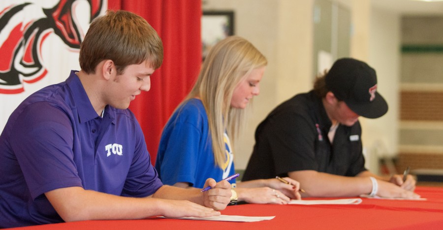 Student-Athletes Sign to TCU, ASU, and Texas Tech