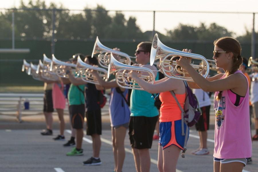 During the band 3-a-days at northwest parking lot on June 5, 2012. (Annabel Thorpe  The Talon News)