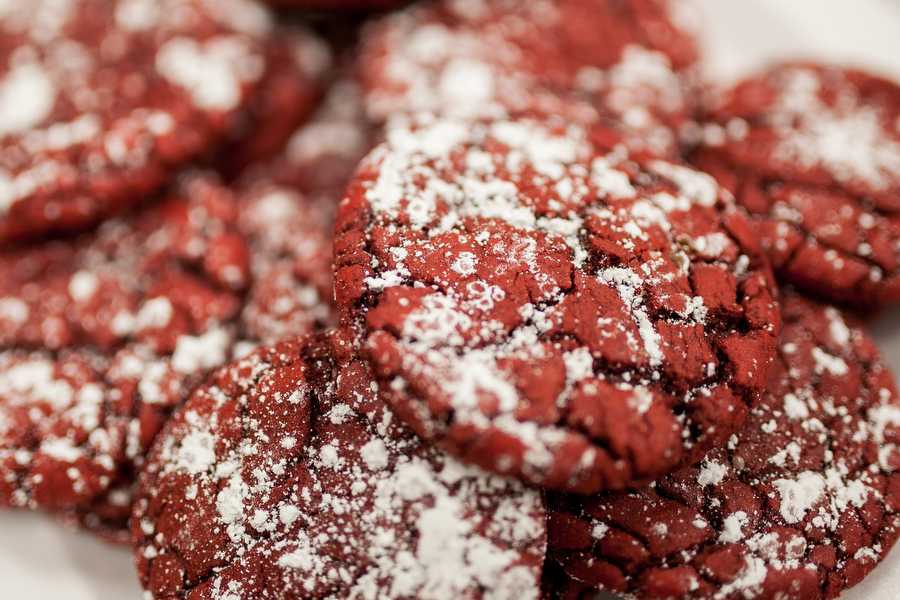 Red Velvet cookies are made during the holiday season as a delicious treat. (Annabel Thorpe / The Talon News)