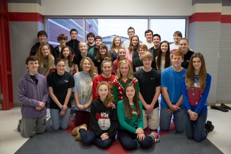 Regional band students pose at the high school in Argyle, Texas on Dec. 12, 2014. (Annabel Thorpe / The Talon News)