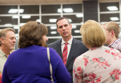 AHS hosts a New Principal Reception for the community to meet incoming principal James Hill at Argyle High School in Argyle, Texas on May 26, 2015. (Annabel Thorpe / The Talon News) 