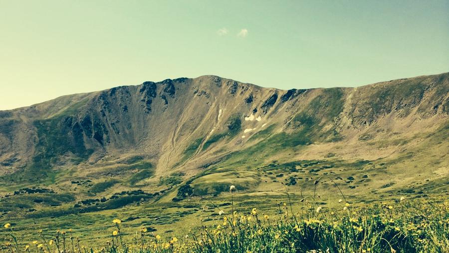 Past the timber line, a spectacular view  can be seen from the side of Wheeler Peak on the way to the top. (Caleb Miles/The Talon News)