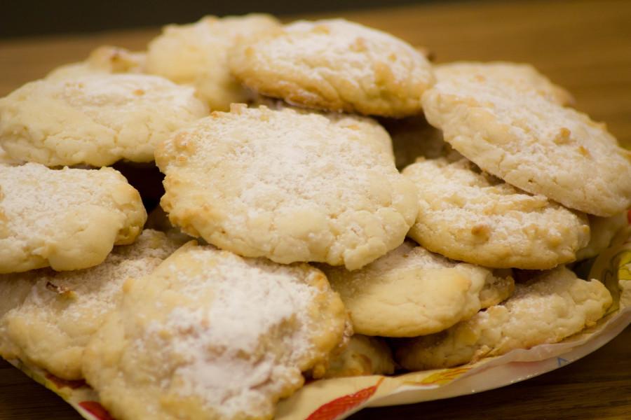Lemon Coconut Cookies made by Senior Manager Blair Bowman. Photo by Erin Eubanks/The Talon News