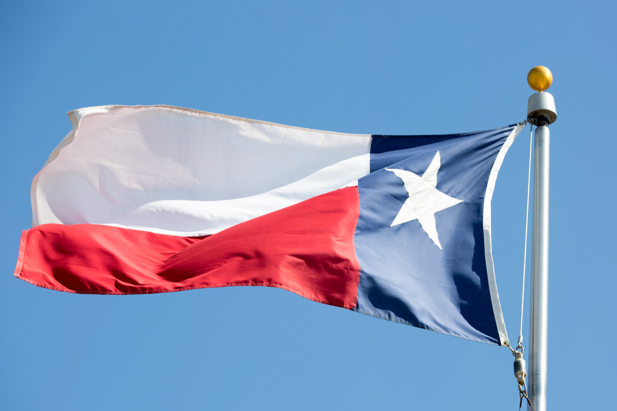 The+Texas+flag+flies+proudly+above+Argyle+High+School%2C+providing+a+symbol+to+all+American+citizens+to+vote+on+Super+Tuesday.+%28Photo+by+Caleb+Miles+%2F+The+Talon+News%29