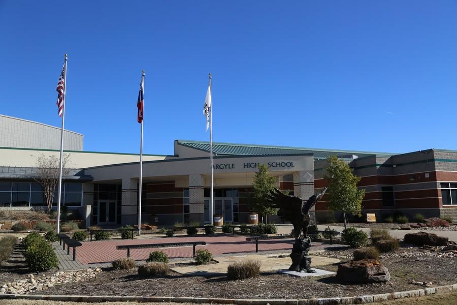 Front of School on Tuesday, Jan. 12 at Argyle High School in Argyle, TX. (Caleb Miles / The Talon News)