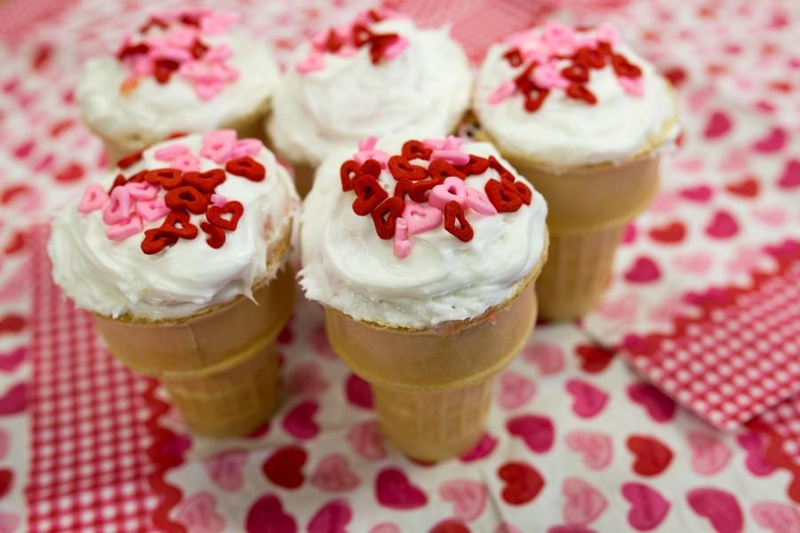 Valentine Cupcake Cones on Wednesday, Feb. 10 at Argyle High School in Argyle, TX. (Caleb Miles / The Talon News)