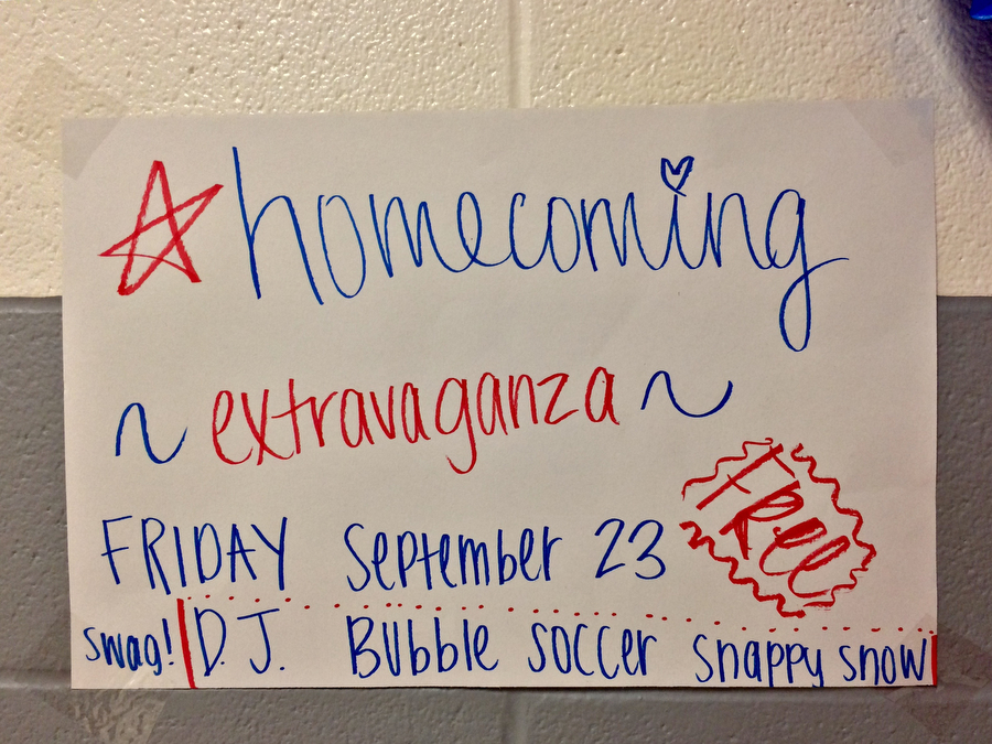 The Homecoming Extraganza will be on Sept. 23, 2016 in the cafeteria in Argyle, Texas. (Brayden Ratcliff/The Talon News)