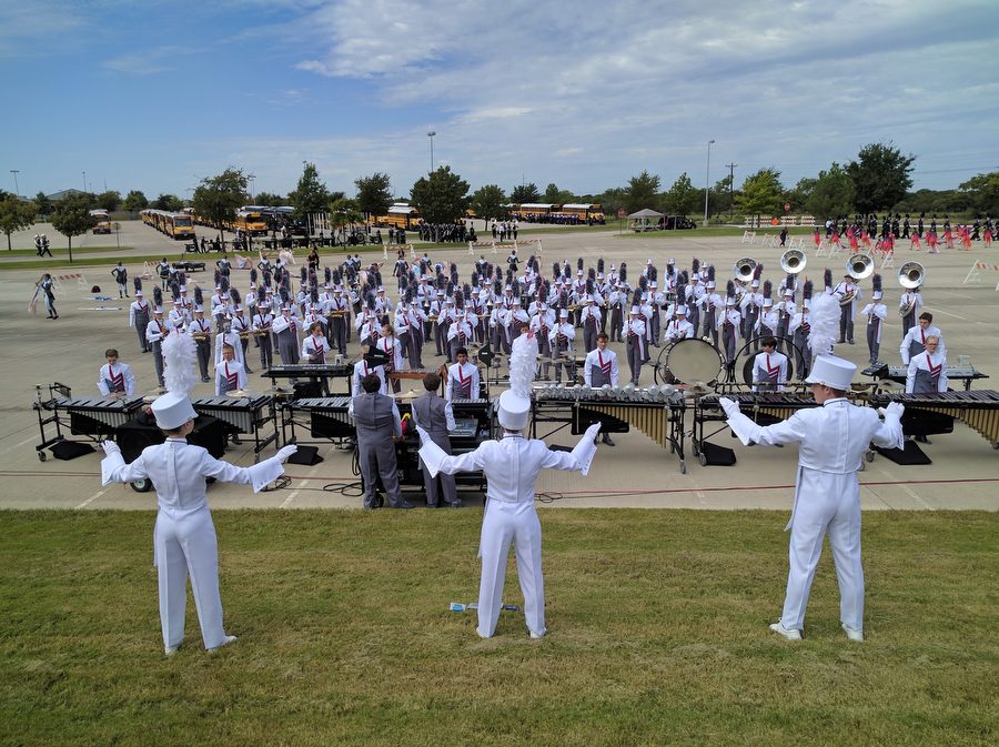 Band performs at the GT Classic competition on Saturday, Oct. 1 at C. H. Collins stadium. (Photo courtesy of Bojan Gutic)