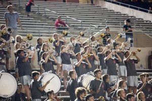 Eagles perform at the La Grange game on Thursday, Sept. 1 at Panther Stadium in Midway, TX. (Caleb Miles / The Talon News)