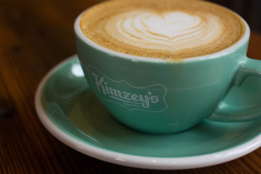 Kimzyes Coffee, the newest addition to Argyle, serves frothed cappuccinos on March 6, 2017 in Argyle, TX. (Kenzie Hindman/ The Talon News)