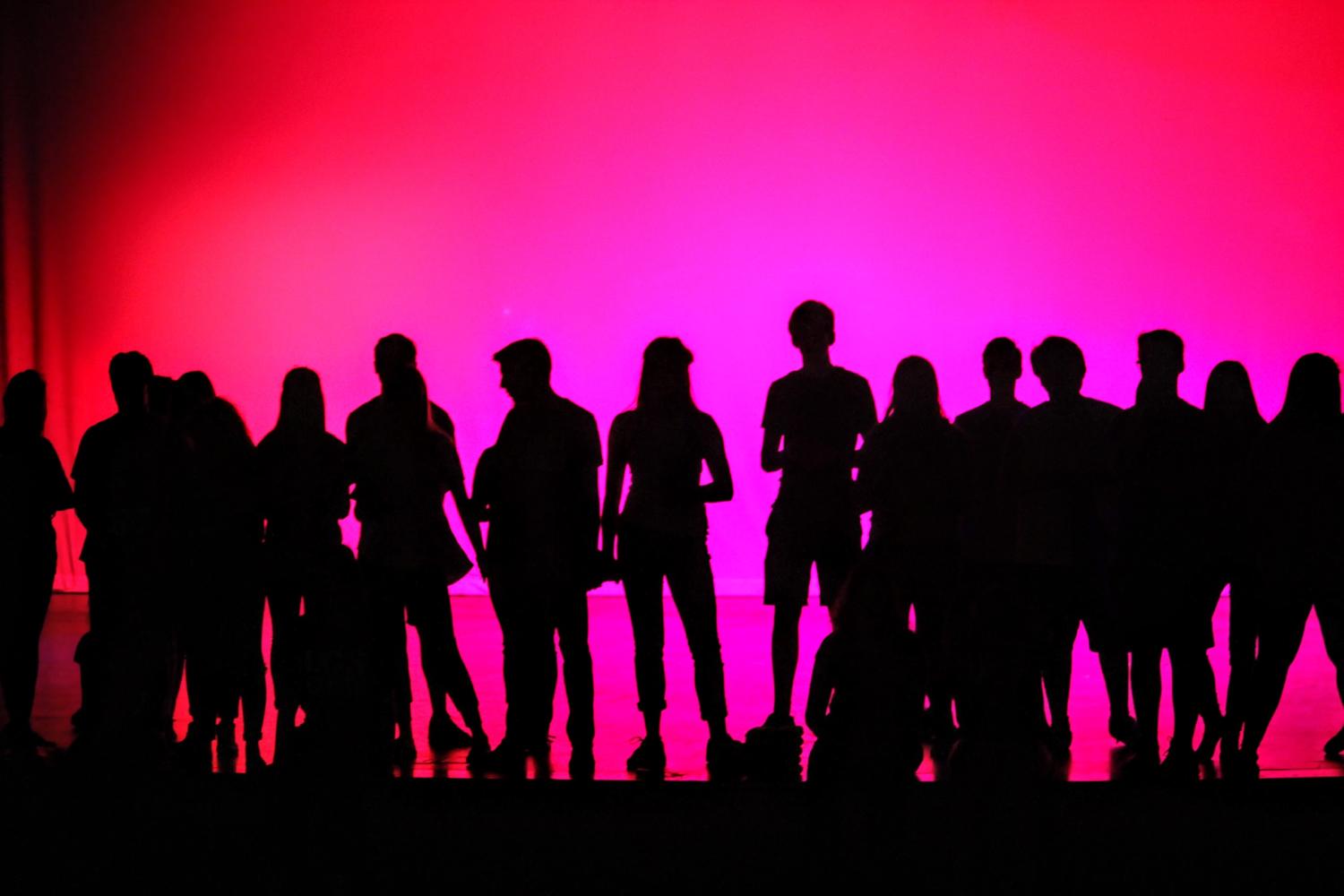 Students perform in a rehearsal for their new production, Legally Blonde, at Argyle High School. (Tanner Bubeck/The Talon News)