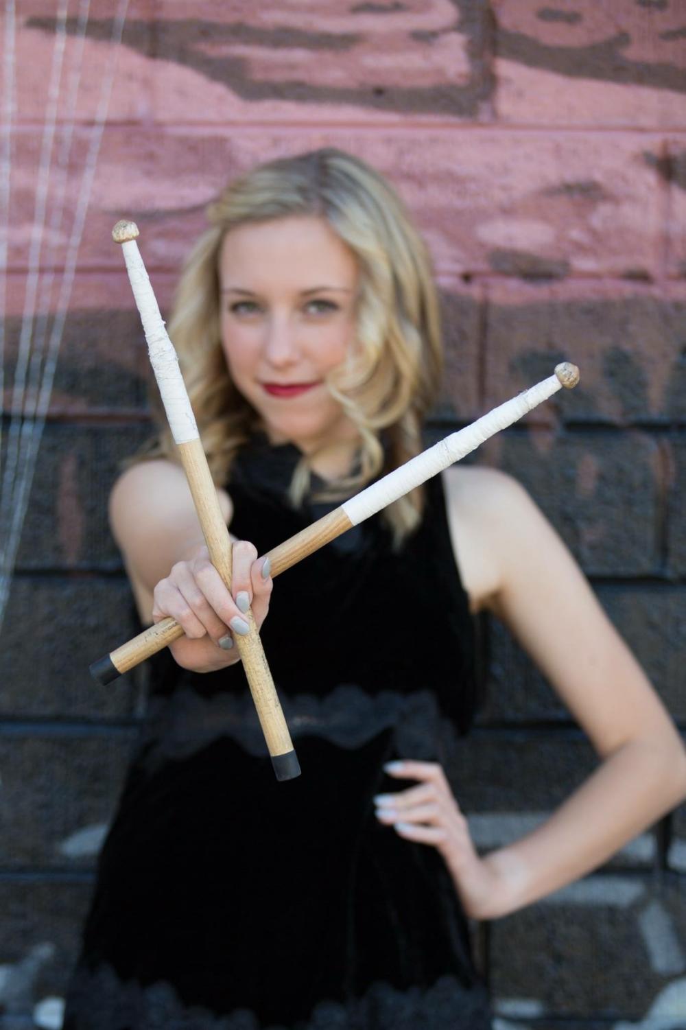 Senior Gabriella Cate will travel to San Antonio in Feb. as the first percussionist from Argyle High School to be a part of the All-State band for three years. (Photo by: Shelly Cate)