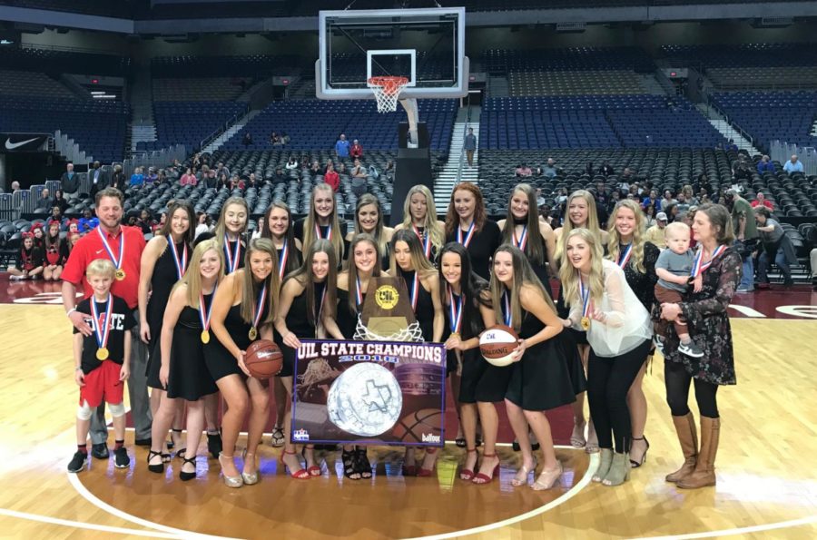 The Lady Eagles win their fourth consecutive state championship by winning against Veterans Memorial in the UIL State Division 4A Championship game.  (Stacy Short/ The Talon News)
