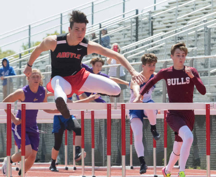 AHS track competes at the district meet at Eagle Stadium in Argyle, TX on April 11, 2018. (Lauren Landrum/The Talon News)