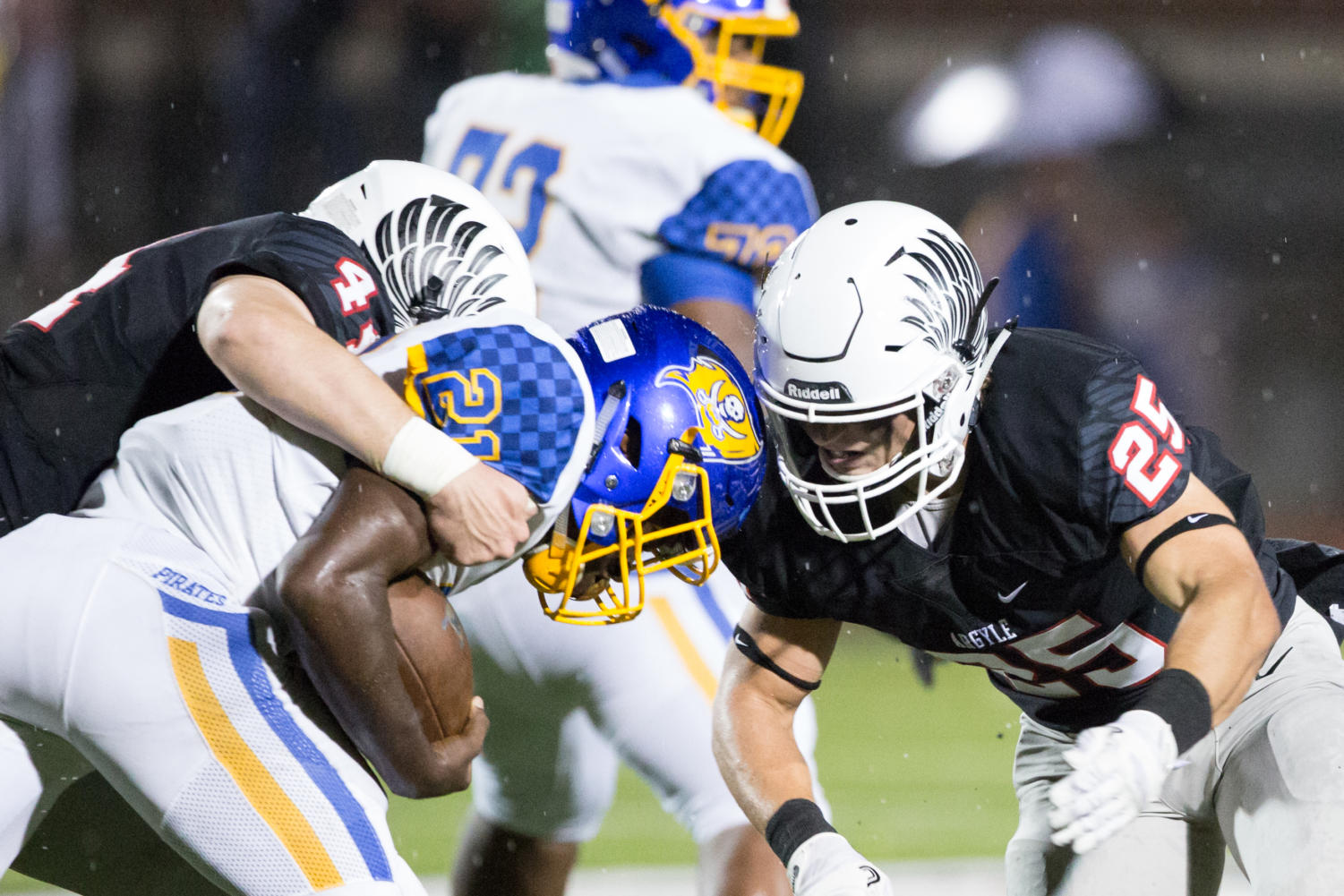 ©The Talon News | GiGi Robertson
The Eagles play La Vega for Argyle at Argyle High School in Argyle Texas (GiGi Robertson / The Talon News)