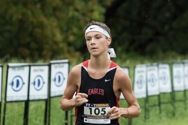 Jake Sutherland competes in the Cross Country Meet in Decatur High School (Lauren Kraus/The Talon News