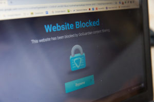 Many websites are blocked from students Chromebooks. (Ashlynn Roberts/ The Talon News)