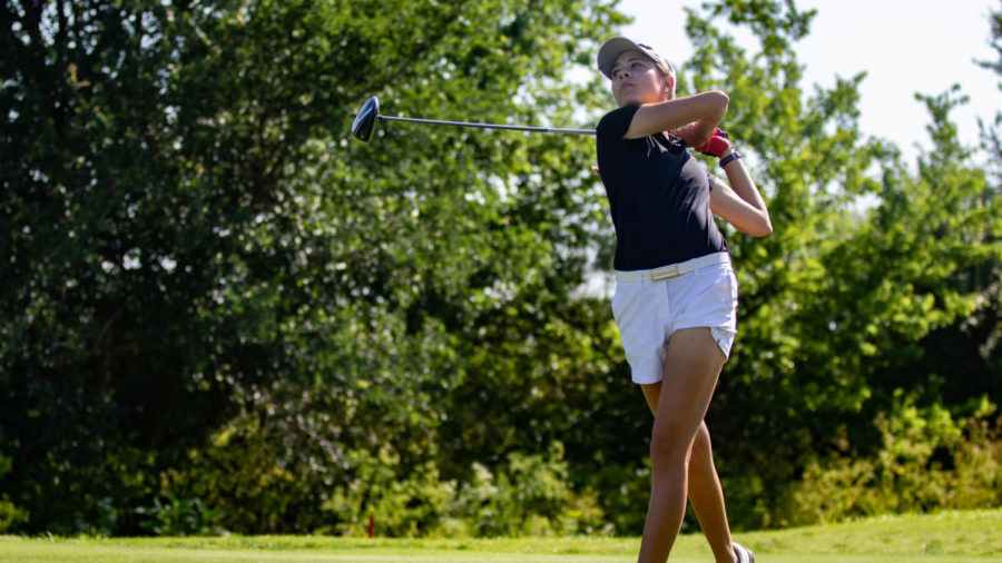 The Lady Eagles Golf team competes in the UIL 4A State Championship tournament on May 14, 2019. (Campbell Wilmot/ The Talon News)