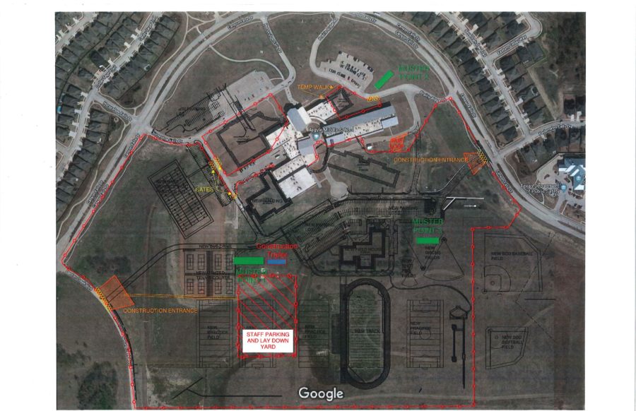 The plans for the middle school construction. (Photo provided by: Scott Gibson)