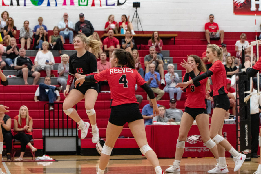 Lady eagles volleyballLady Eagles VS Heritage home Argyle High School argyle ArgyleTexas  Texas September  93  3,2019 {year}. (Katy McBee | The Talon News)