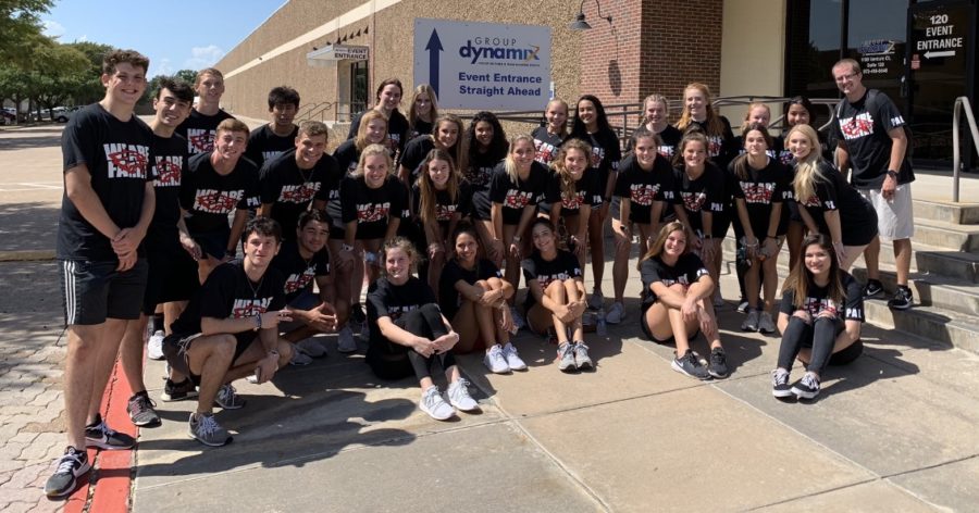 PAL students stand outside Group Dynamix after some group bonding on September 25, 2019 in Carrollton, Texas. (Photo Courtesy of Lance Sutton)