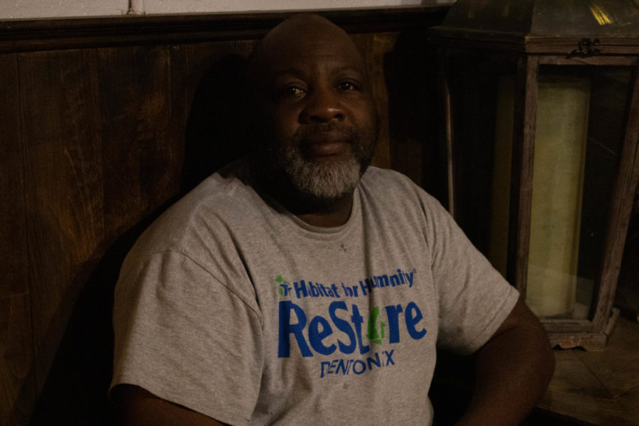 Kevin Sample spent eight years in the Navy before he became homeless. (Jaclyn Harris / The Talon News)
