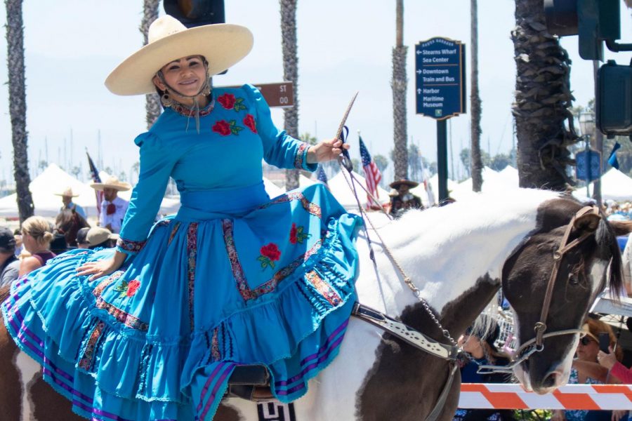 Residents of Santa Barbara celebrate the history of the town at the annual Fiesta Historical Parade on Aug. 2, 2019. (Jaclyn Harris | The Talon News)