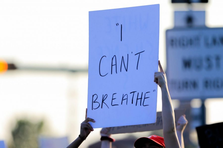 Protesters in Flower Mound call for change (Katie Ray / The Talon News.)