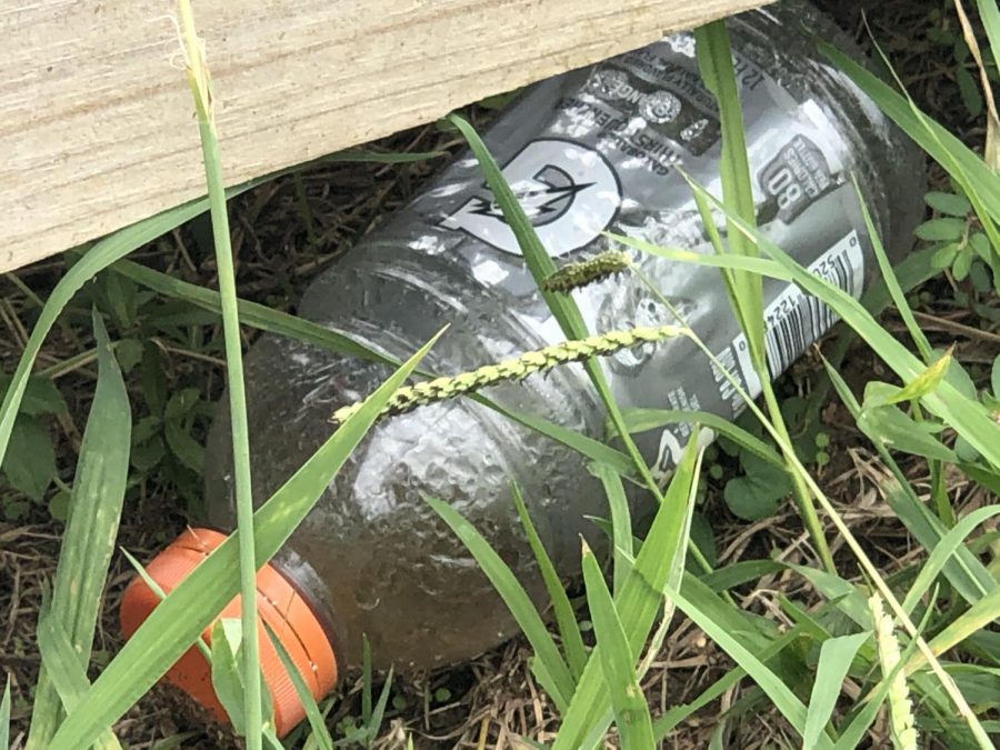 Pollution has become a big issue on the Argyle campus. (Stacy Short / The Talon News)