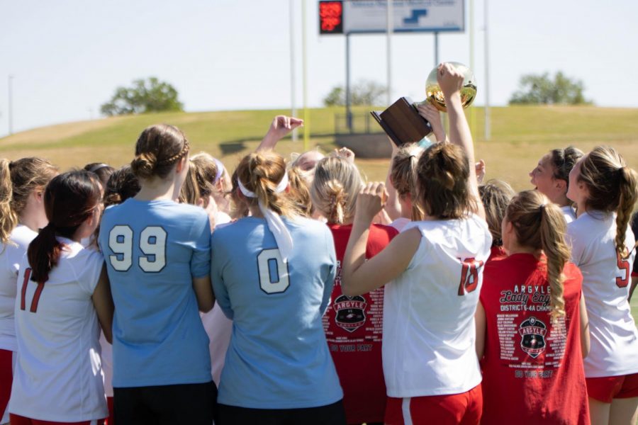 The Lady Eagles soccer team defeated San Elizario on April 6, 2021 to advance to the regional finals (Delaney Lechowit / The Talon News) 