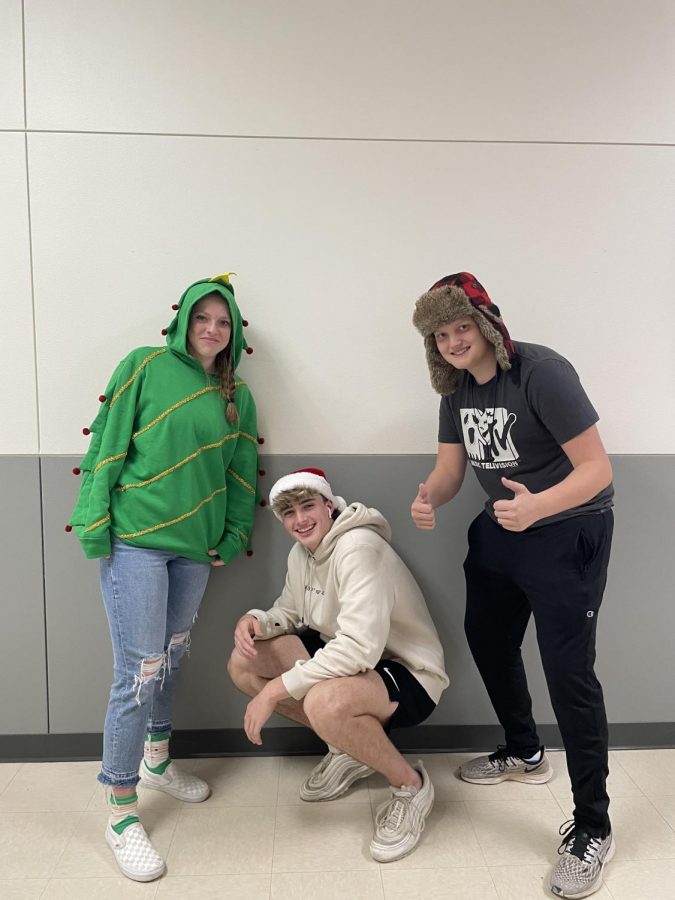 Students celebrate the holiday dress up days on November 30.