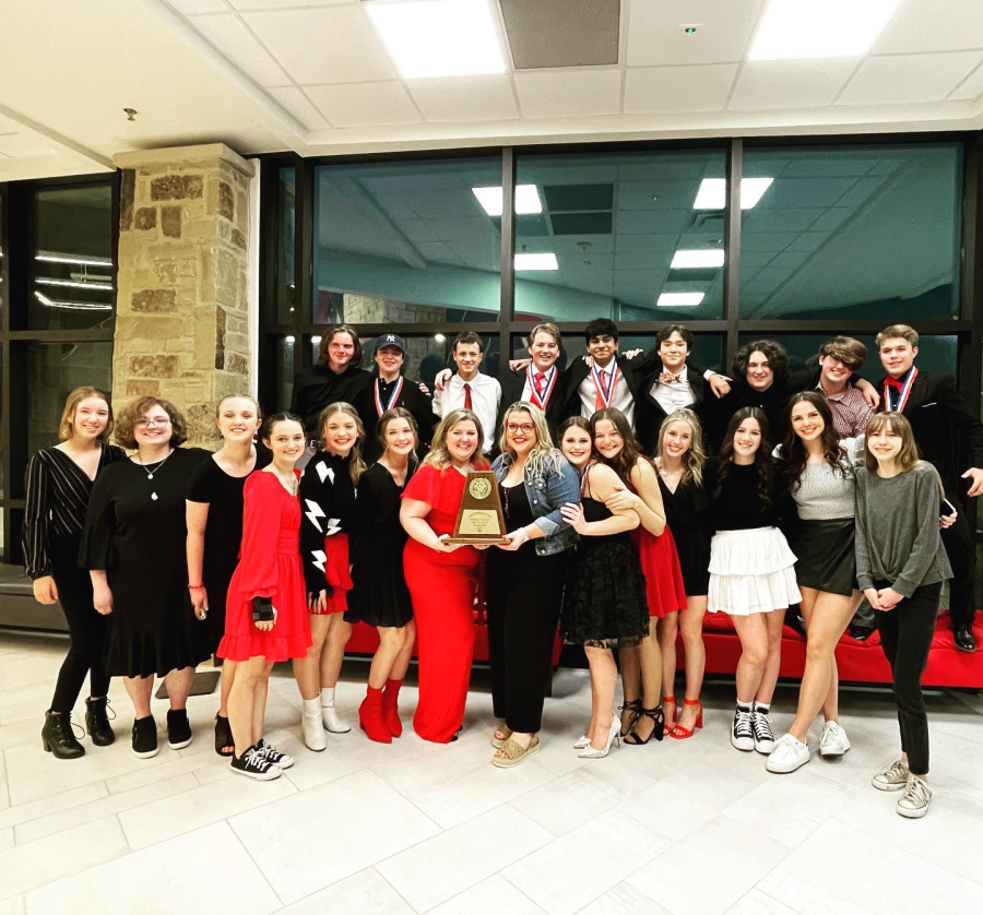UIL one-act play advances and becomes district champion for their show, Lost Girl.