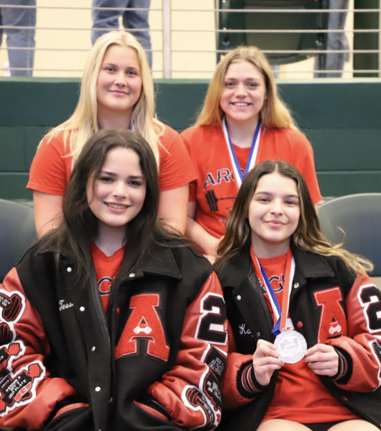 Lady Eagles Powerlifting set school record by finishing fourth in the Regional meet with three state qualifiers. 