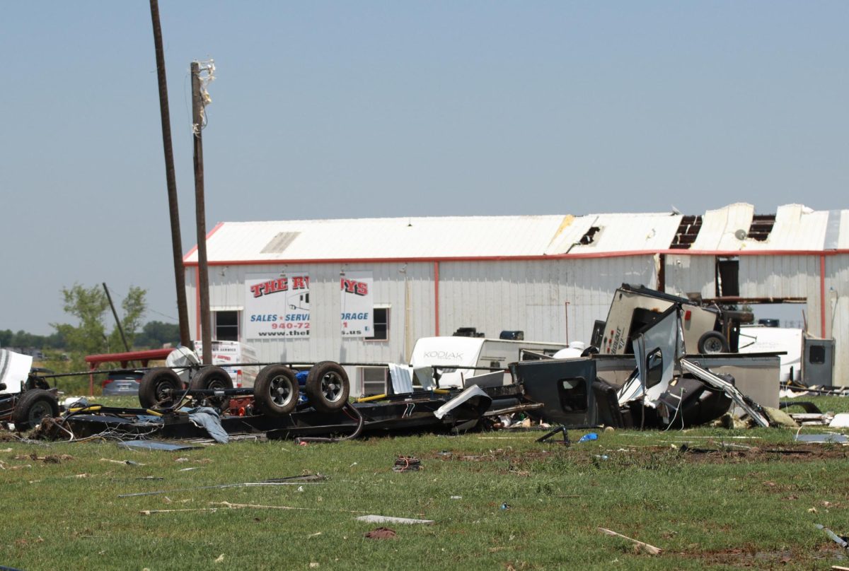 The RV Guys dealership is heavily damaged after a tornado hits. Taken May 26, 2024. 