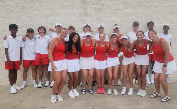 Argyle High School Tennis Team poses together in a group photo. Courtesy Adam Mihok.