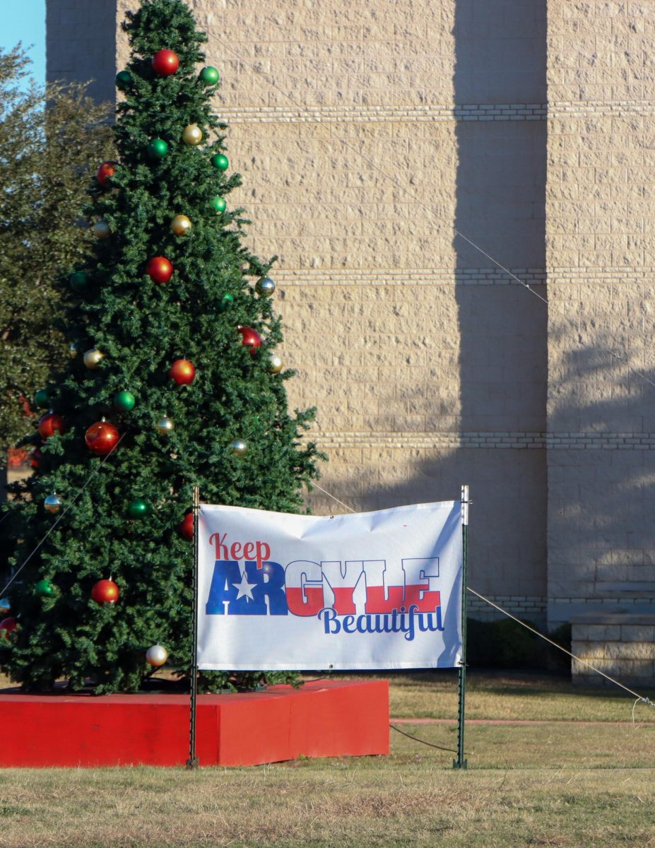 The Argyle Christmas Tree standing at the Argyle United Methodist Church. Taken Dec. 2, 2024. 