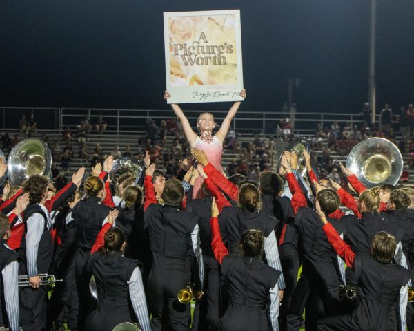 Band preforms at halftime at the Everman vs. Argyle football game at J.E. Mar Stadium on Oct. 4, 2024.