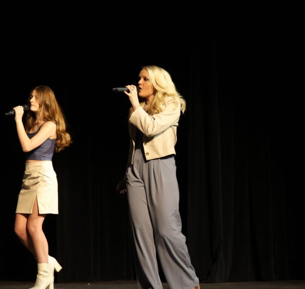 Jolie Bailey sings at the Remedy Choir performance at Marcus Acafest on Feb. 28, 2025.